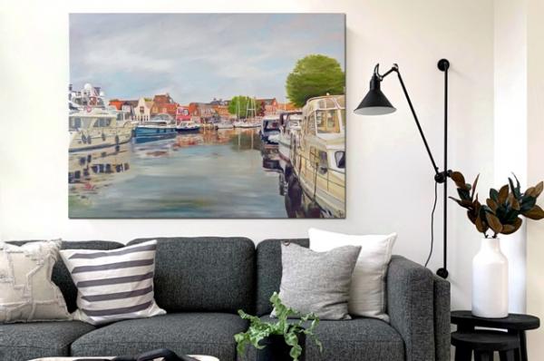 Buy oil paintings online Hand painted - Lemmer NL